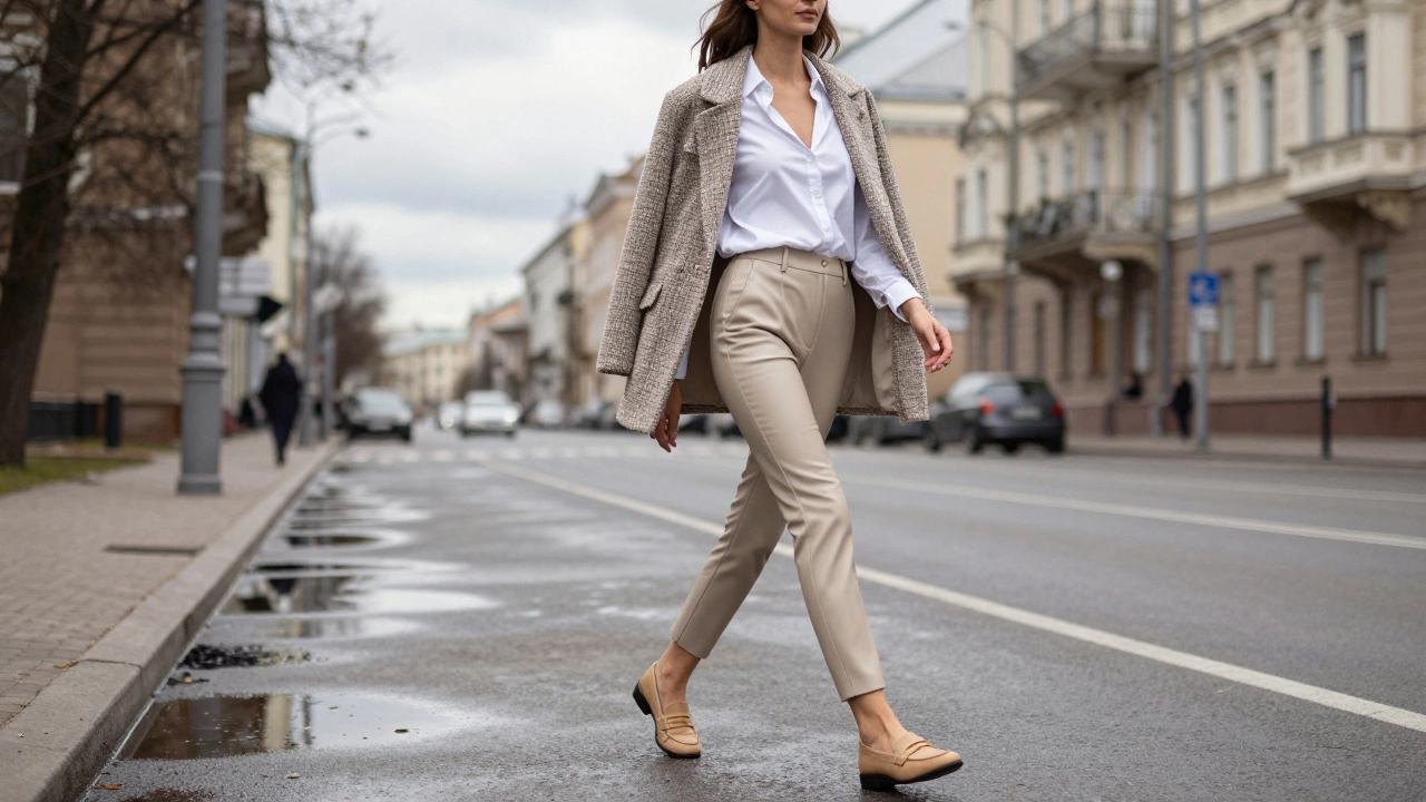 Можно ли носить кожаные брюки весной 2024 года? Модные правила и реальные примеры